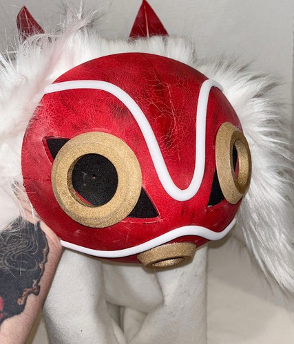 Princess Mononoke San Adult Custom Mask Headdress Cosplay Costume. Miyazaki!
