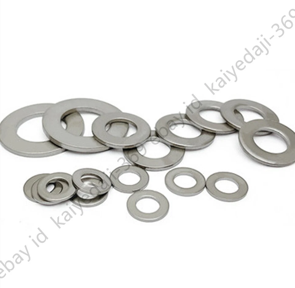 Rondelle plate métrique en titane M2 M2.5 M3 M4 M6 M8 M10 M12 M14 M16 M18 - M24 - Photo 4/4