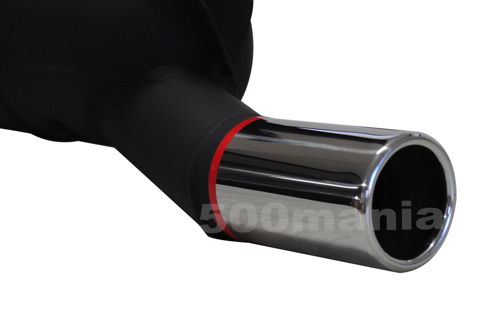 MARMITTA FIAT 500 R e FIAT 126 - SCARICO CROMATO Ø 60 mm - Immagine 2 di 4