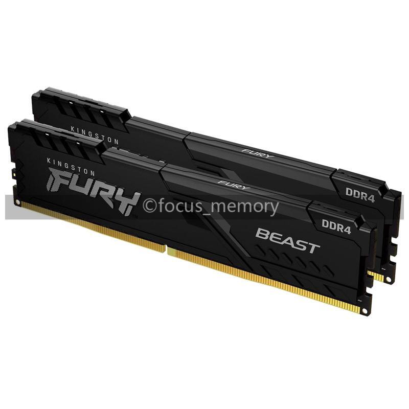 DDR4-2666 32GB （16GBx2）メモリ Kingston FURY Kingston FURY Beast 32GB/16GB DDR4 3200 2666MHz DIMM Desktop