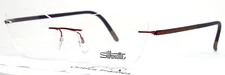 SILHOUETTE 4521 40 6057 5479 Metallic Marsala Womens Eyeglasses 56-17-140 B:39