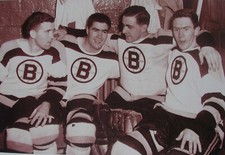 PRINT HOCKEY PICTURE BOSTON BRUINS FRANK BRIMSEK 