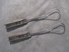 1pr ABI Allied Bolt Inc Stainless Steel Drop Wire Clamps NEW