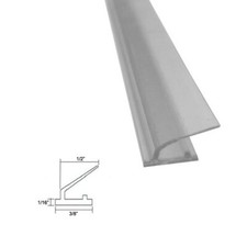 Shower Door Clear Polycarbonate Strike Seal with Soft Lip - 86" long