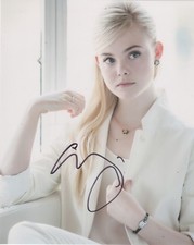 Elle Fanning Sexy Autographed Signed 8x10 Photo COA E4D