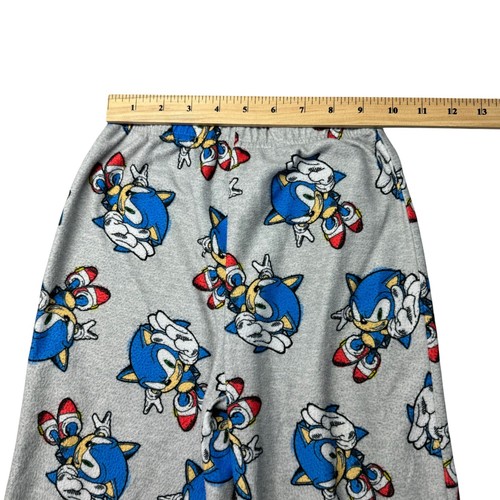 Sonic the Hedgehog Pajama Set Boy's 6 Gray Top & Bottoms Sega Polyester FR - Picture 12 of 15