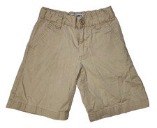 Old Navy Kids Beige chino Shorts inner adjustable waistband Size 6