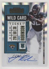 2020 Panini Contenders Wild Card Ticket James Robinson #233 Rookie Auto RC 04ie. rookie card picture