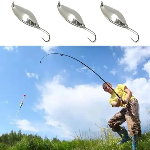 12 Pcs Fishing Fishing Spoons, Hard Lure Micro Spoon Trout Lures Bass Lures  - Image 7