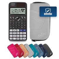 Casio FX-991DE X Schulrechner+Schutztasche, Schule & Studium-Basic Set Hellgrau