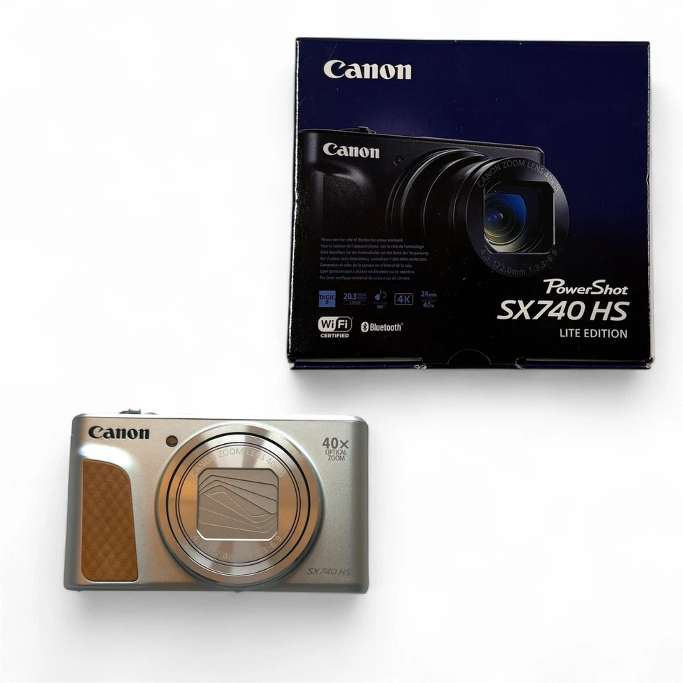 Canon PowerShot SX740 HS Lite Edition - Kompaktkamera Silber | Neu & OVP