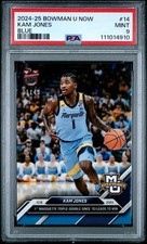 2024-25 BOWMAN U NOW BLUE #14 KAM JONES 1/49 PSA 9