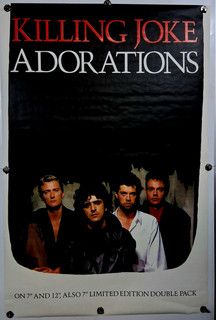 HUGE RARE Subway Poster: Killing Joke 1986 Adorations Original Jumbo Album Promo