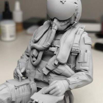 2 Figures Fighter Jet Aviator Figures High Refinement Jet Aviator Pair
