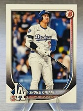 🏆⚾️SHOHEI OHTANI 2025 Bowman Baseball Paper Base Card #LA DODGERS MEGASTAR!⚾️🏆