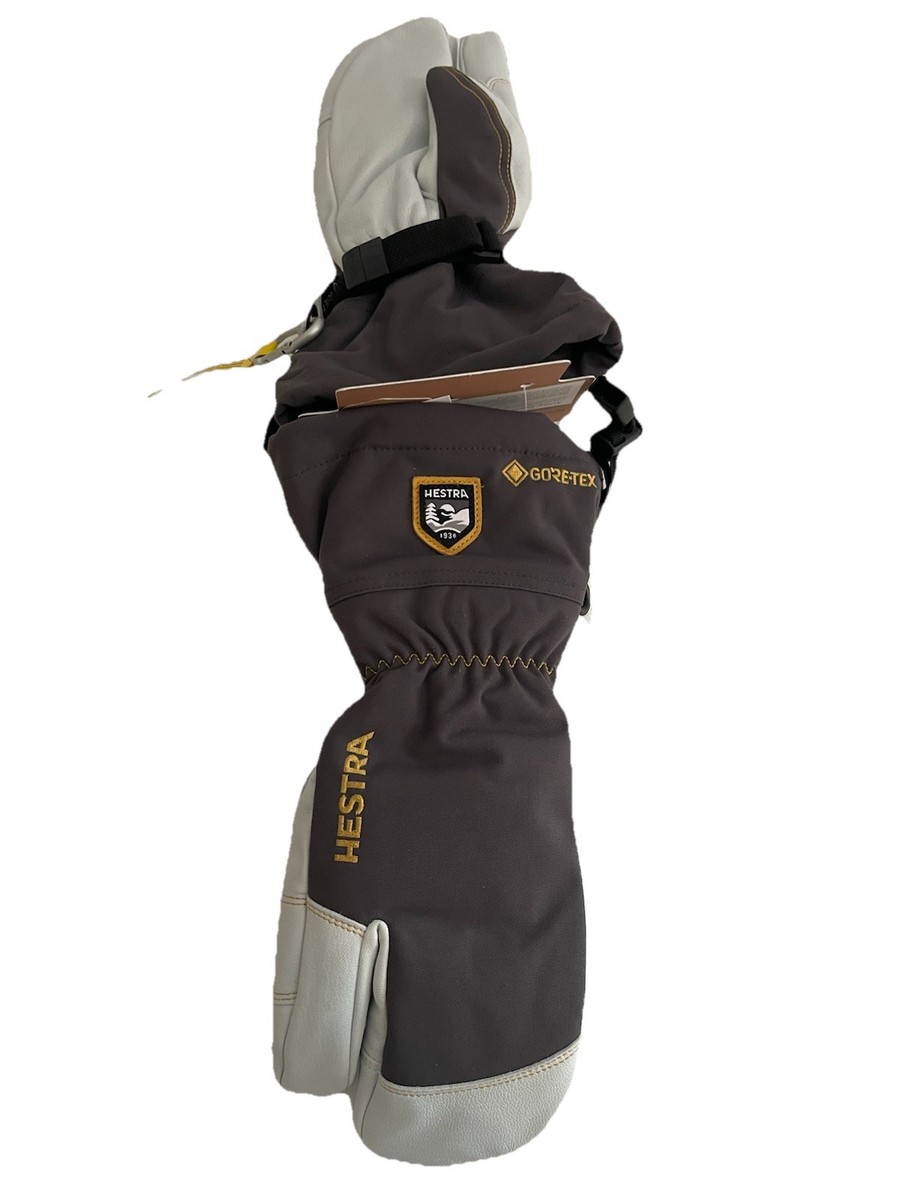 Hestra Alpine Pro Army Leather Ski Glove 3 Finger Size 6 XS NWT
