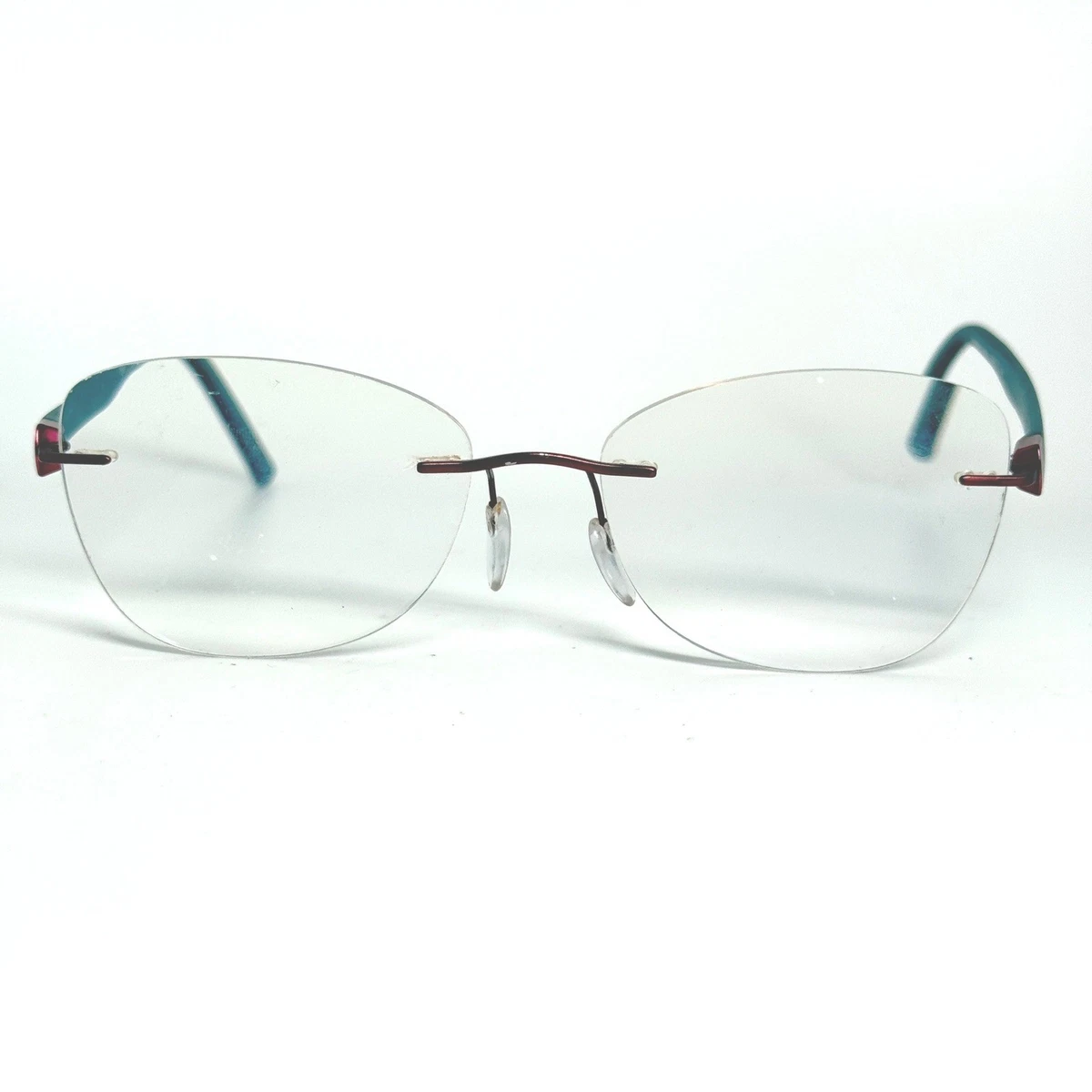 Silhouette Rimless Eyeglasses Frame 5506 70 3040 Blue Red 