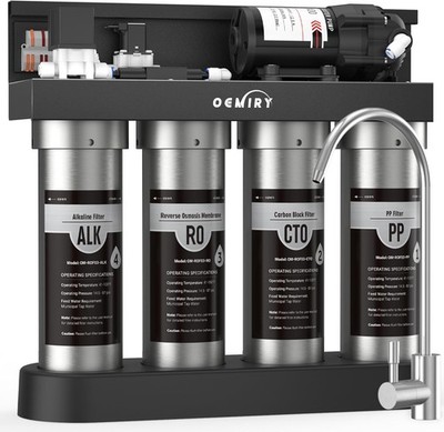 Oemiry OM-ROF03 Under Sink Reverse Osmosis Water Filter System with Faucet
