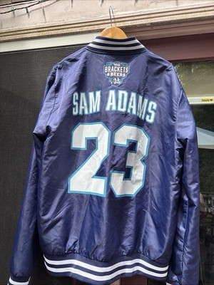 Sam Adams Varsity Satin March Madness Brackets & Beers  Bomber Jacket 2XL