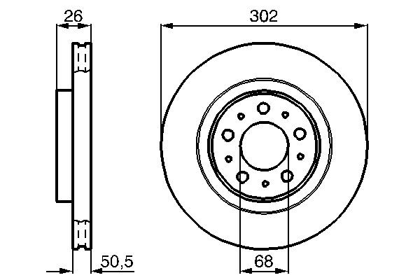 2X Bremsscheibe Vorne Bosch 0 986 478 454 FÜR Volvo Bremsscheiben Scheibenbremse-image