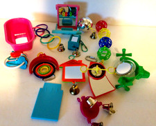 Small Bird Toy Lot - Lightly Used Parakeet 12 pcs
