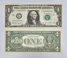 USA 1 USD Dollar 2001 L San Francisco Prefix P 549 NEW UNC Banknote