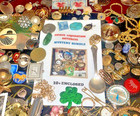 Estate Finds-Mixed smalls: Jewelry, Coins, Stamps, Watch, 10+vintage - lot DN211 — photo 6