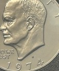 1974-S Silver Ike Dollar Brown Box Eisenhower Proof Moon Landing Reverse — photo 7