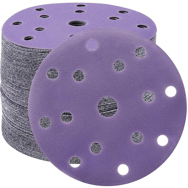 Schleifpapier 150Mm Klett 150 KöRnung 15 Loch Rund FüR Exzenterschleifer Holz-image