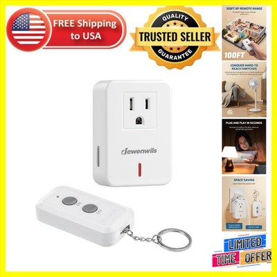 Smart Remote Control Outlet with Push Button - Expandable & Energy-Saving Design