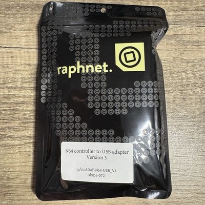 Raphnet N64 Controller to USB Adapter V3 NEW Sealed ADAP-N64-USB_V3 PC Mac