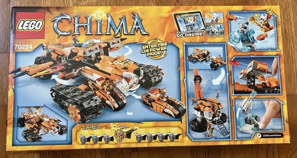 LEGO LEGENDS OF CHIMA: Tiger's Mobile Command (70224) - New in Sealed Box - Image 2 of 4