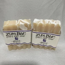 Zum Bar Goats Milk Soap, Almond, 2 X 3 Oz Bars
