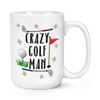 VerrüCkte Golf Mann 426Ml Groß Becher Tasse - Lustig Dad Des Vaters Tag Sport