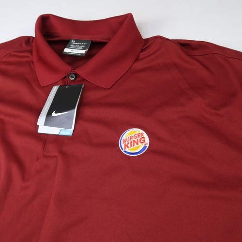 Polo da golf BURGER KING Nike taglia XXL nuova con etichette