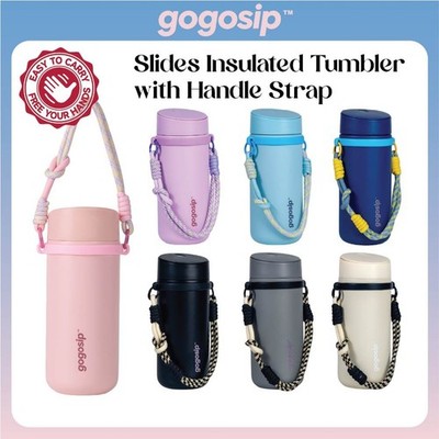 Easy Carry 480ml Stainless Steel Vacuum Insulation Water Bottle Coffee Cup Mug