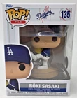 Funko Pop! MLB Dodgers Roki Sasaki #135 With Pop Protector  IN STOCK !