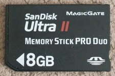 SanDisk Ultra II Memory Stick Pro Duo 8GB Memory Card           /715h