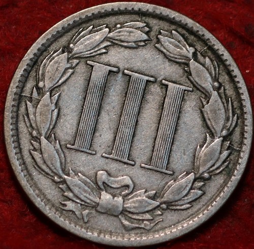 1881 Philadelphia Mint Three Cent Coin - Picture 2 of 2