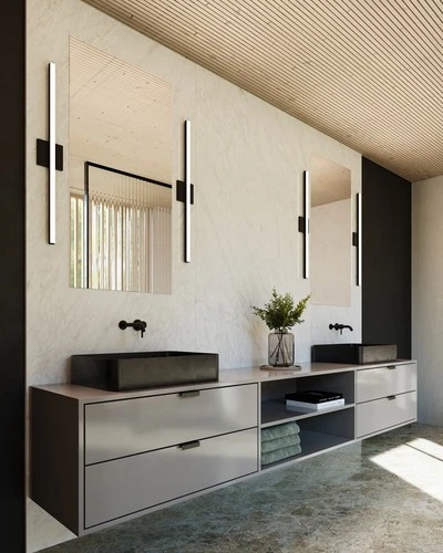 Sonneman 2771 Stix 32" LED Bath Bar - White - Picture 4 of 10