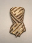 Vintage Barbie FASHION QUEEN ORIGINAL Gold & White SWIMSUIT    (1960s)