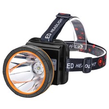 Superbright LED Rechargeable Headlamp,High Power Camping Light 2 Modes Waterp...
