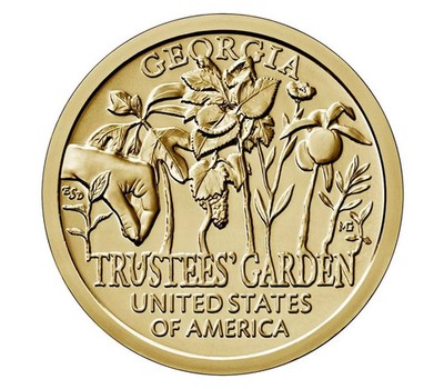 Low mintage 368,475  2019-D American Innovation Georgia BU $1 coin  + Ships Free