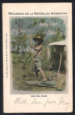Indio del Chaco, Ansichtskarte 1903 