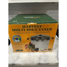 NEW Harvest 20 Qt Stainless Steel Canner Water Bath Steam w Rack Induction