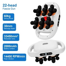 22-head Electric Massage Gun High-frequency Muscle Massager for Body Relaxation