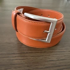New Gelante Genuine Leather Belt Saddle Tan Men's 38-40 G2064 B7