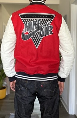 2013 NIKE DESTROYER THE ORIGINAL NIKE AIR WOOL LEATHER VARSITY JACKET Size L