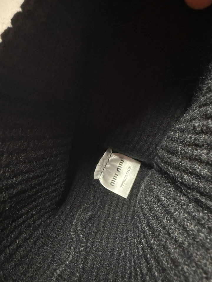 Bonnet Miu Miu Noir - Neuf - Photo 2/2