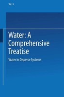 Water In Disperse Systems Felix Franks Taschenbuch Water Xvii Englisch 2013
